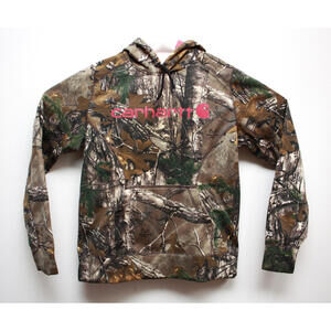 Carhartt RealTree Forest Camo Hoodie Sweatshirt Boy's Size Medium Pullover